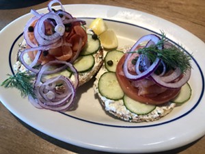 It will cost you $14, but the smoked salmon bagel at Hudson House is done right. - TAYLOR ADAMS