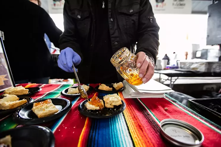 AllGood Cafe cooked up one of our favorite bites this year: fresh biscuits with local jalapeno jelly. - MELISSA HENNINGS