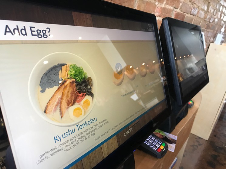Oni Ramen's Richardson location will also include its electronic ordering kiosks. - BETH RANKIN