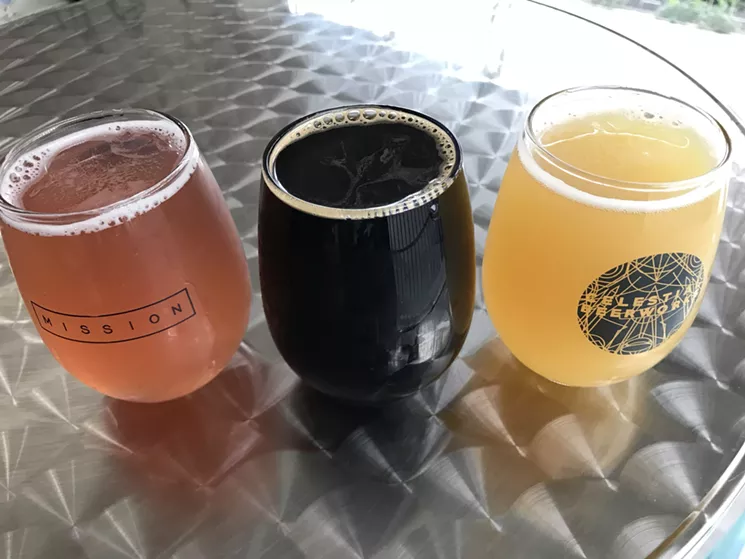 For $14, you can take a "mission" that includes three generous pours of Celestial's beers. - KELLY DEARMORE
