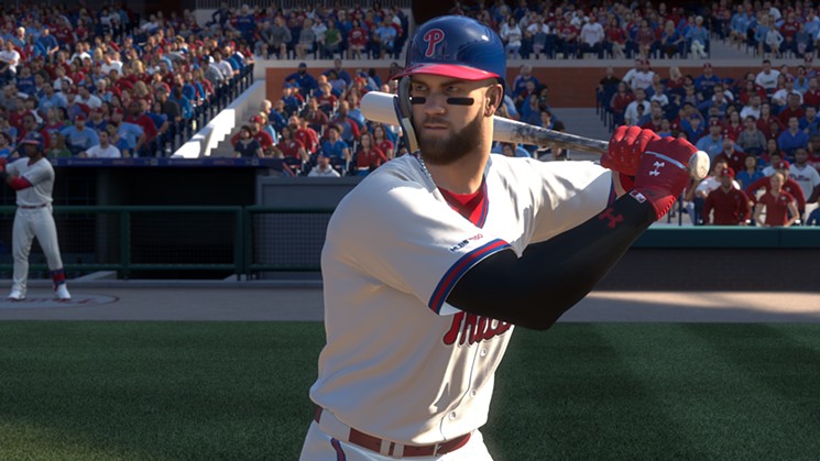 The Philadelphia Philles' star slugger Bryce Harper made the cover of Sony's Major League Baseball sports sim MLB The Show 19. - SONY INTERACTIVE/SIE SAN DIEGO