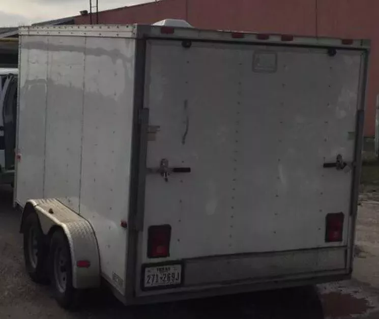 A photo of the Suffers' stolen trailer, which the band posted to their Facebook page last Tuesday. - THE SUFFERS ON FACEBOOK