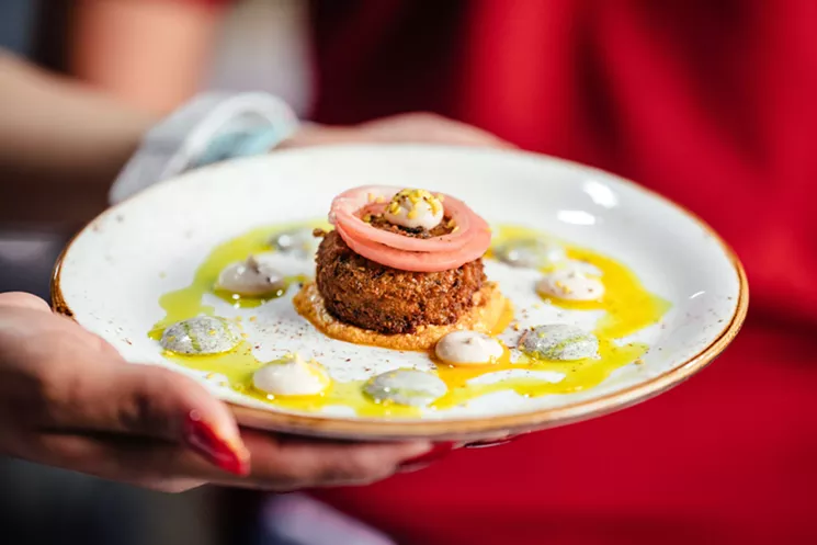 Luna Grill was oh-so extra with their plating, but their falafel tasted even better than it looked. - KATHY TRAN