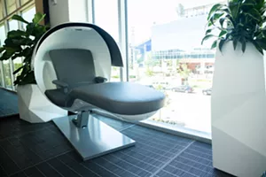 This sleep pod is just one way players can manage stress and pressure during training. - COMPLEXITY GAMING