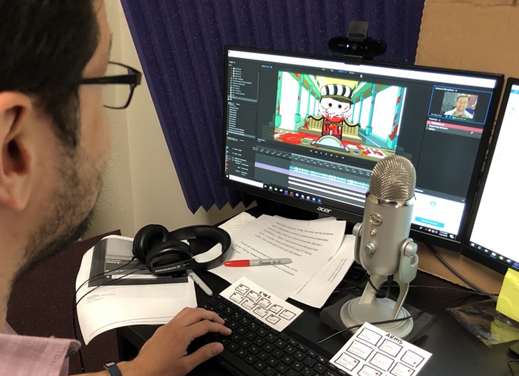 DenBleyker and his team at Explosm Entertainment are using a prototype software from Adobe called Character Animator to create a regular series of videos that capture Trolley Tom's facial expressions and movements through a webcam while a voice actor records the dialogue. - DANNY GALLAGHER