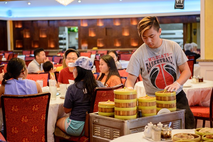 The classic dim sum experience, ordering from a cart passing by tables, isn't available on weeknights. - ALISON MCLEAN