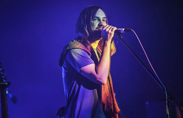 Tame Impala's Kevin Parker asked the crowd if they were ready to turn it up "a" notch. He doesn't know how to count. - MIKE BROOKS