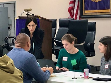 Lawyers volunteered to help out Dallas residents at a License Recovery Clinic last week. - AMANDA WOOG/TEXAS FAIR DEFENSE PROJECT