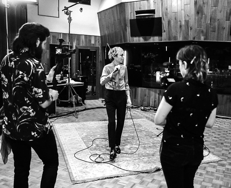 Definitely not a loser, baby. Beck was invited to record at Prince's Paisley Park studio along with a Dallas video crew. - JOSEPH LLANES