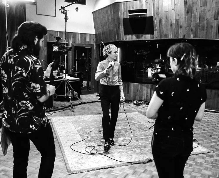 Definitely not a loser, baby. Beck was invited to record at Prince's Paisley Park studio along with a Dallas video crew. - JOSEPH LLANES