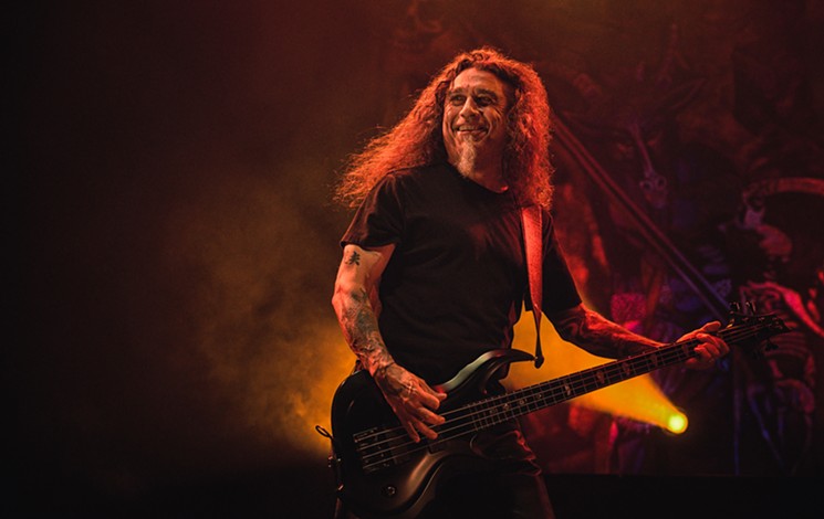Lead singer Tom Araya swears this was Slayer's last Dallas show. - MIKE BROOKS