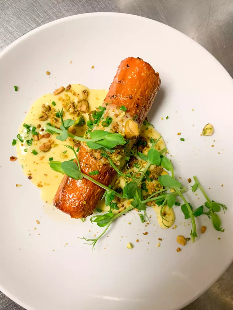 Dishes Jennie Kelley did in her popup at Lounge Here, on the east side of White Rock Lake, will appear at Cosmo's. - MADISON KING