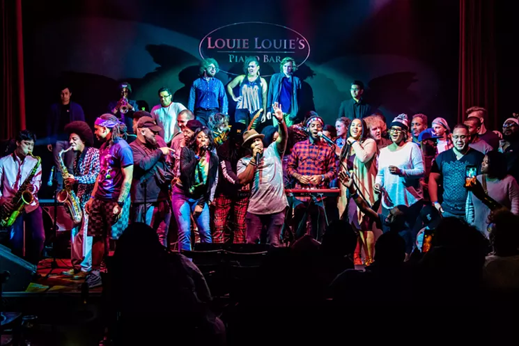 LockJohnson Playground artist showcase has rocked Louie Louie's Piano Bar every Sunday for about the last two years. - STEVE GLICK