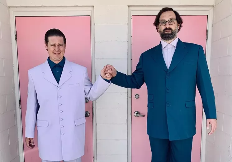 Comedians Tim Heidecker and Eric Wareheim can't even get through work without cracking each other up. - CAROLINE BADER
