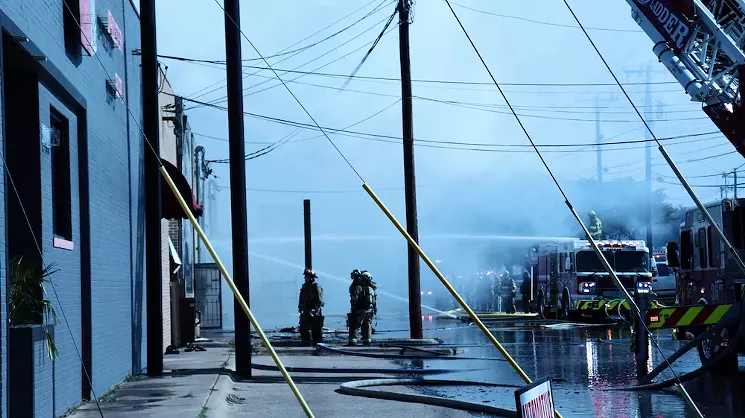 Additional firefighters were called out when the building's roof collapsed. - KURTZ FRAUSUN, OWNER OF STUDIO | FRAUSUN: WWW.KURTZFRAUSUN.COM