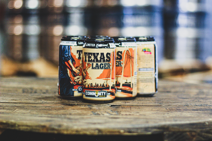 Texas Lager Arts Edition designed by Cameron Hinojosa - COURTESY COMMUNITY BEER CO.