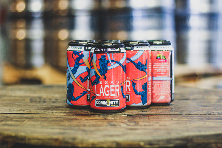Texas Lager Arts Edition designed by Jefferson Muncy - COURTESY COMMUNITY BEER CO.