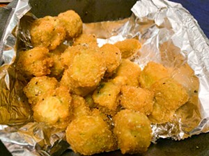 Fried okra from Cowboy Chicken - TAYLOR ADAMS