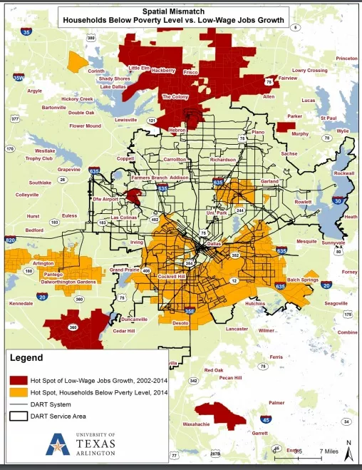 Orange areas are concentrations of poverty in Dallas. Is that where COVID-19 testing will be least and the death count highest? - INSTITUTE OF URBAN STUDIES, UNIVERSITY OF TEXAS AT ARLINGTON