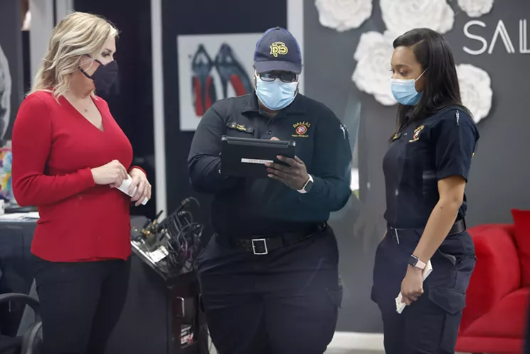 Amid concerns of the spread of COVID-19, Dallas officials finish issuing a citation to Luther. - AP PHOTO/LM OTERO