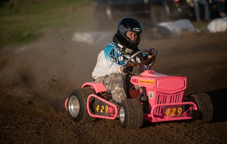 The history of lawn mower racing started with a lot of beer drinking. How surprised are you? - MIKE BROOKS