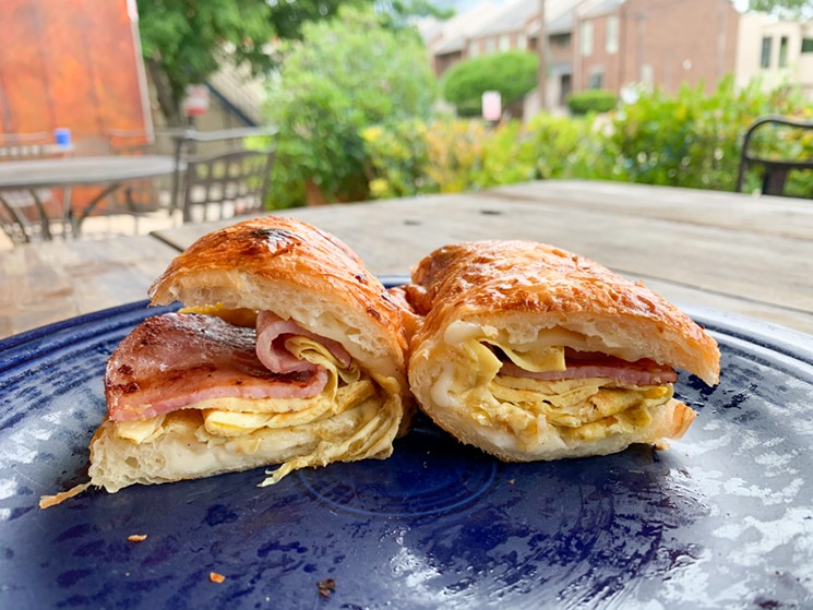 Egg, cheese and ham make for a good breakfast. But they make an excellent one when inside a well-made croissant. - TAYLOR ADAMS