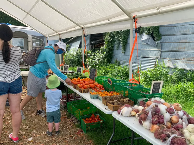 Last week, the farm's other goods were available for purchase at their pop-up market; no self-picking required. - TAYLOR ADAMS