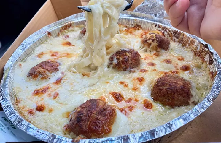 The fettuccine formaggio goes nicely with the other 15 pounds you've gained since quarantine. - LAUREN DREWES DANIELS