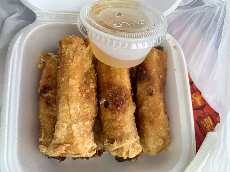"I know those egg rolls anywhere," Brian Reinhart replied when I texted him a photo of Lá Me's. - TAYLOR ADAMS