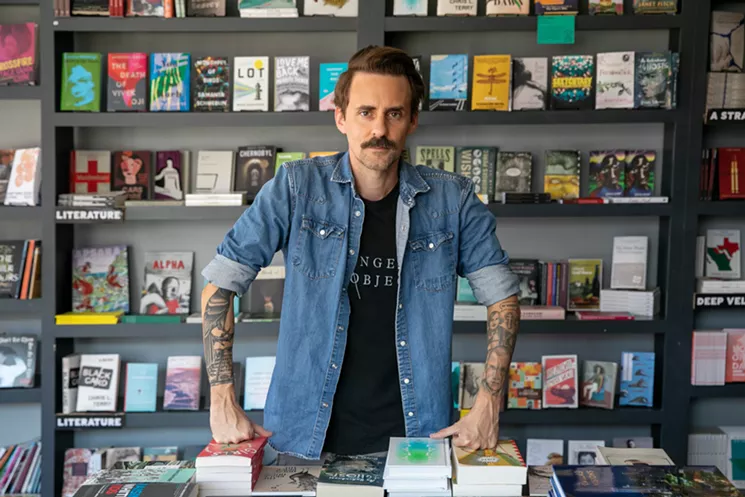 Owner Will Evans says Deep Vellum Books has seen a sharp decrease in sales this year. - NATHAN HUNSINGER