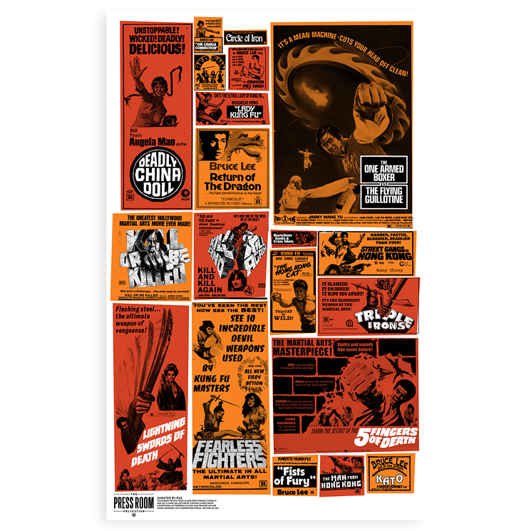 The limited-edition kung fu-inspired poster curated by Wu-Tang Clan's RZA. - THE PRESS ROOM