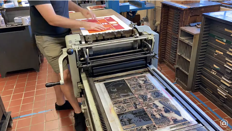 Old school printing. - THE PRESS ROOM