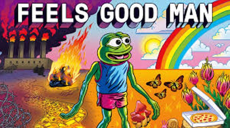 The comic strip character Pepe the Frog goes through an emotional journey from Internet meme to co-opted symbol in Feels Good Man, one of the many films being screened at this year's DocuFest. - DOCUFEST/WAVELENGTH PRODUCTIONS