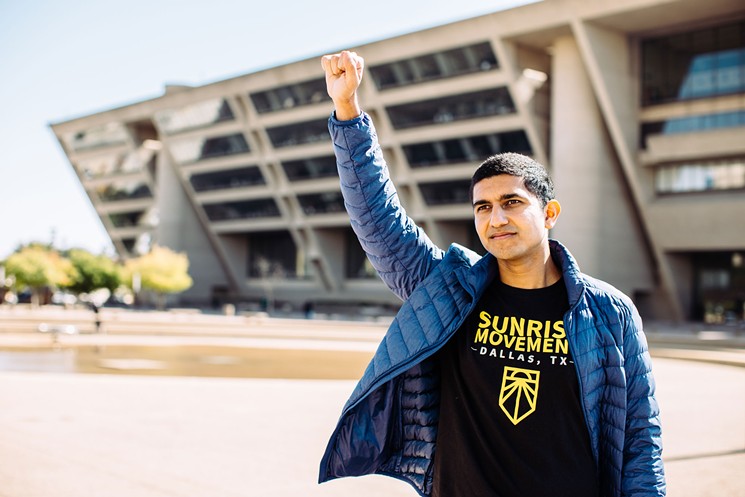 Aaryaman Singhal is a co-founder of the Dallas chapter of Sunrise Movement. - KATHY TRAN