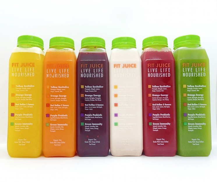 A juice cleanse from Fit Juice Bar - COURTESY OF FIT JUICE BAR