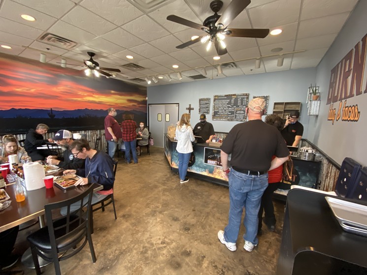 Burnt BBQ & Tacos has a small dining room, but getting food to go is a breeze. - CHRIS WOLFGANG