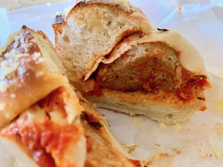 It's not the prettiest meatball photo, but honestly, would you want a meatball sandwich to be trim and tidy? No, of course not. - LAUREN DREWES DANIELS