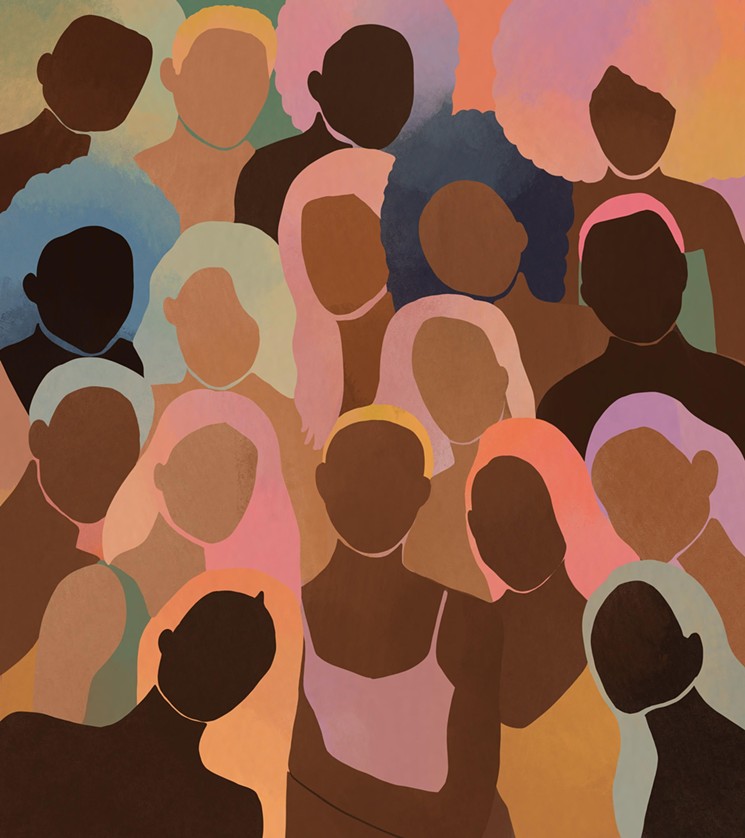 "Melanin Rainbow," artist Mikenzie Jones' work celebrates women of color and women's empowerment. - COURTESY OF MIKENZIE JONES