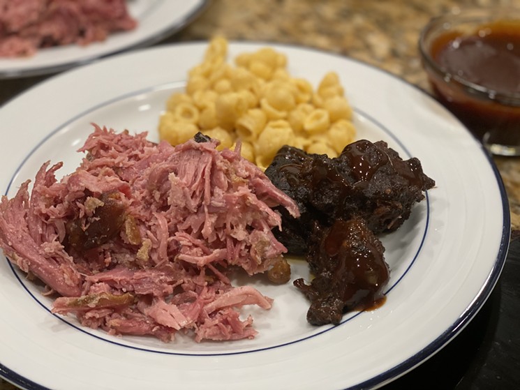 Costco's pre-packaged barbecue is a reasonable approximation of the real thing, but not a full time substitute. - CHRIS WOLFGANG