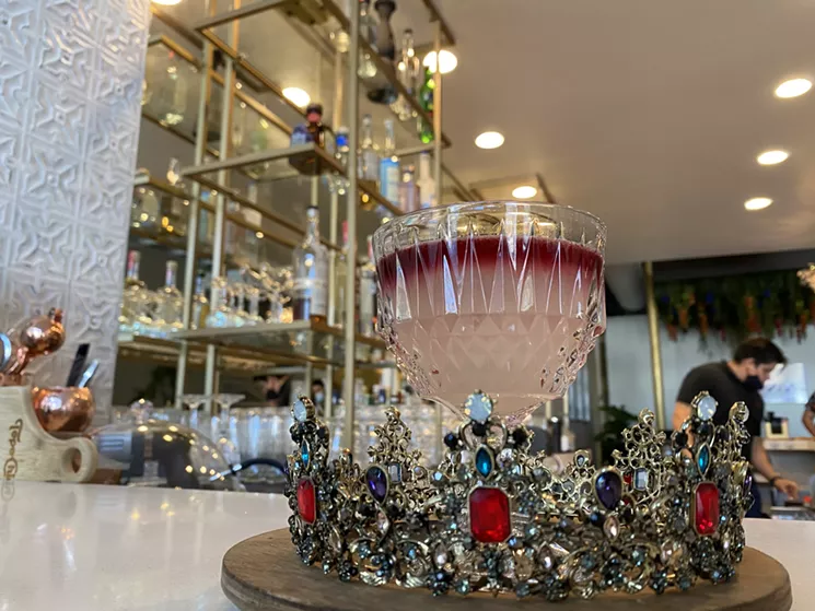 Pro tip: Drinks that come surrounded by a crown are meant to be quaffed, not sipped. Go to town on this puppy. - KIAN HERVEY