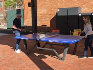 You can now play ping-pong in downtown Dallas. - ALEX GONZALEZ