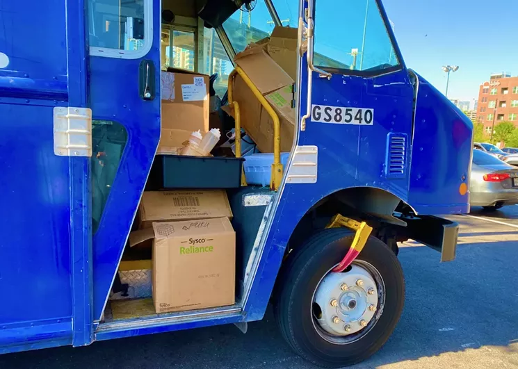The only way I knew I was at the right spot was when I saw "Fuku" written on the box in the passenger area. - LAUREN DREWES DANIELS