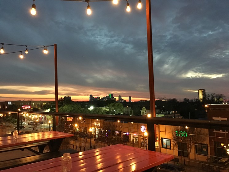 HG's patio is best at sunset. - SUSIE OSZUSTOWICZ