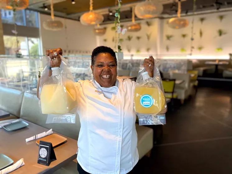 Miriam Cocina Latina will have pineapple margaritas and mezcal margaritas for $12 all day and gallon margaritas to-go (with complimentary chips, salsas and guacamole) for $65. - MIRIAM COCINA