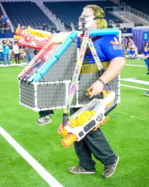 Cosplay has become a familiar sight at the annual Jared's Epic Blaster Battle at AT&T Stadium. - MICHAEL CARIAGA