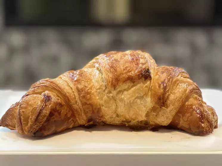 It took all of our patience not to tear into this buttery croissant before we could get a photo. - CHRIS WOLFGANG