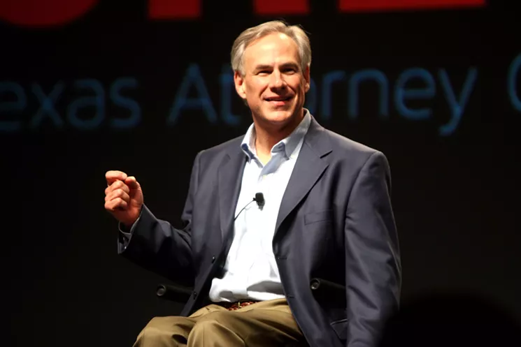 Gov. Greg Abbott's reelection campaign received a $100,000 donation from AT&T on the same day he vowed to pass restrictive voting laws during Texas' special legislative session. AT&T's CEO has said the company supports expanding voting rights nationwide. - WIKI COMMONS