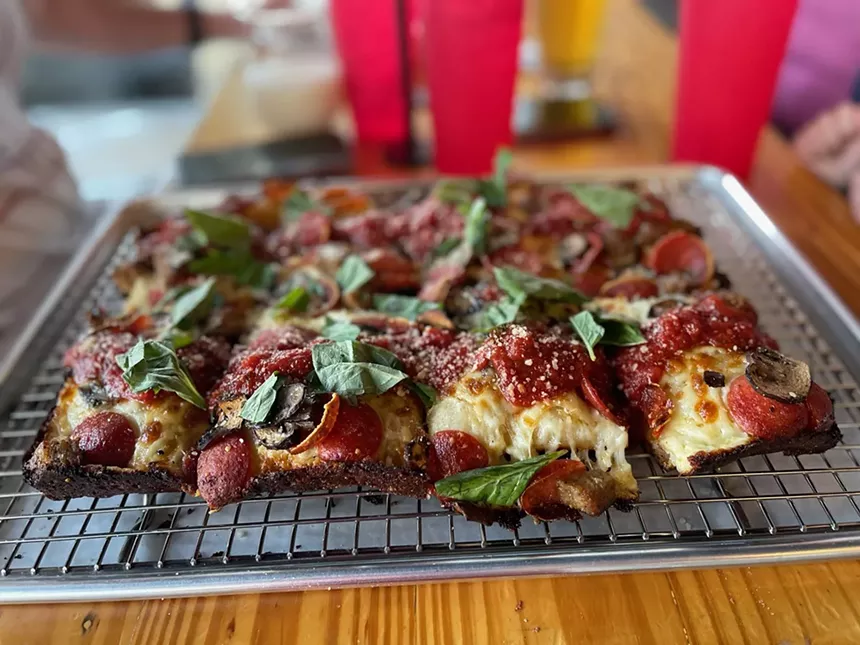 You know what goes great with a Thunderburger? A Detroit- style pie like the Thunder Mifflin. - ANGIE QUEBEDEAUX