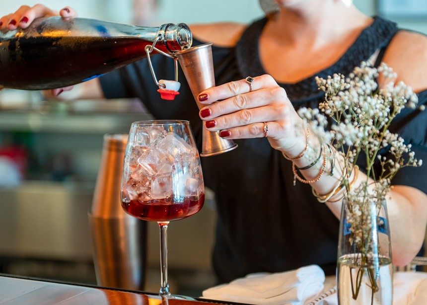 Bartenders are using beer and wine for cocktails. - ALISON MCLEAN