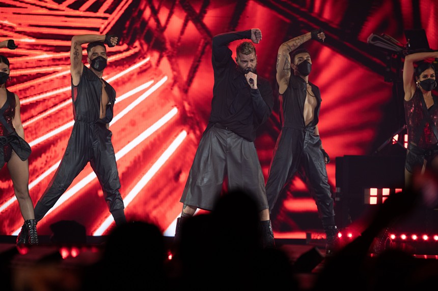 Ricky Martin gave fans his entire energy supply in an electrifying concert. - ANDREW SHERMAN